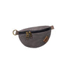 Revelry Supply Amigo heavy-wall silicone fanny pack in Ash, front view on a white background