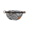 Revelry Supply Amigo in Aztec pattern, silicone heavy wall waist bag for bongs, front view