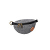 Revelry Supply Amigo gray silicone hip pack front view with durable zipper