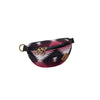 Revelry Supply Amigo heavy wall silicone hip pack in maroon ikat design, side view on white background