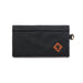 Revelry Supply Confidant black silicone pouch front view with logo and keyring