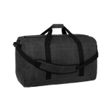 Revelry Supply Continental medium-sized rubber duffel bag in Smoke, front view on white background