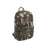 Revelry Supply Escort backpack in camo, front view, featuring smell-proof silicone rubber material.