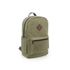 Revelry Supply Escort Sage Backpack, front view on seamless white background, smell-proof with rubber and silicone