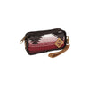 Revelry Supply Gordito Smell Proof Pouch in Maroon Pattern, Padded Canvas, 6.5" x 4" Side View