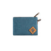 Revelry Supply Mini Broker in Marine - Compact Silicone Stash Bag with Leather Logo Patch