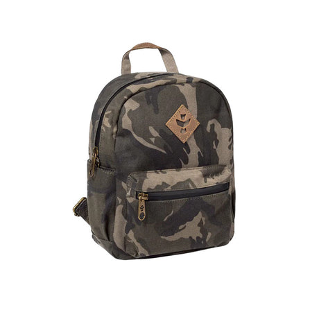 Revelry Supply Shorty Camo Mini Backpack, Smell-Proof, Canvas Material, Front View