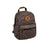 Revelry Supply Shorty Smell Proof Mini Backpack in Leopard Print, Canvas Material, Front View
