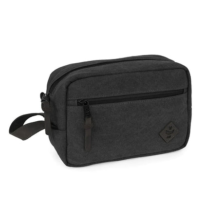 Revelry Supply Stowaway in Smoke, front view, heavy-duty rubber and silicone storage