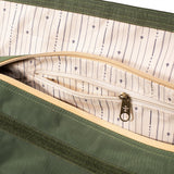 Close-up of Revelry Supply Medium Smell Proof Duffle Bag with zipper and custom lining