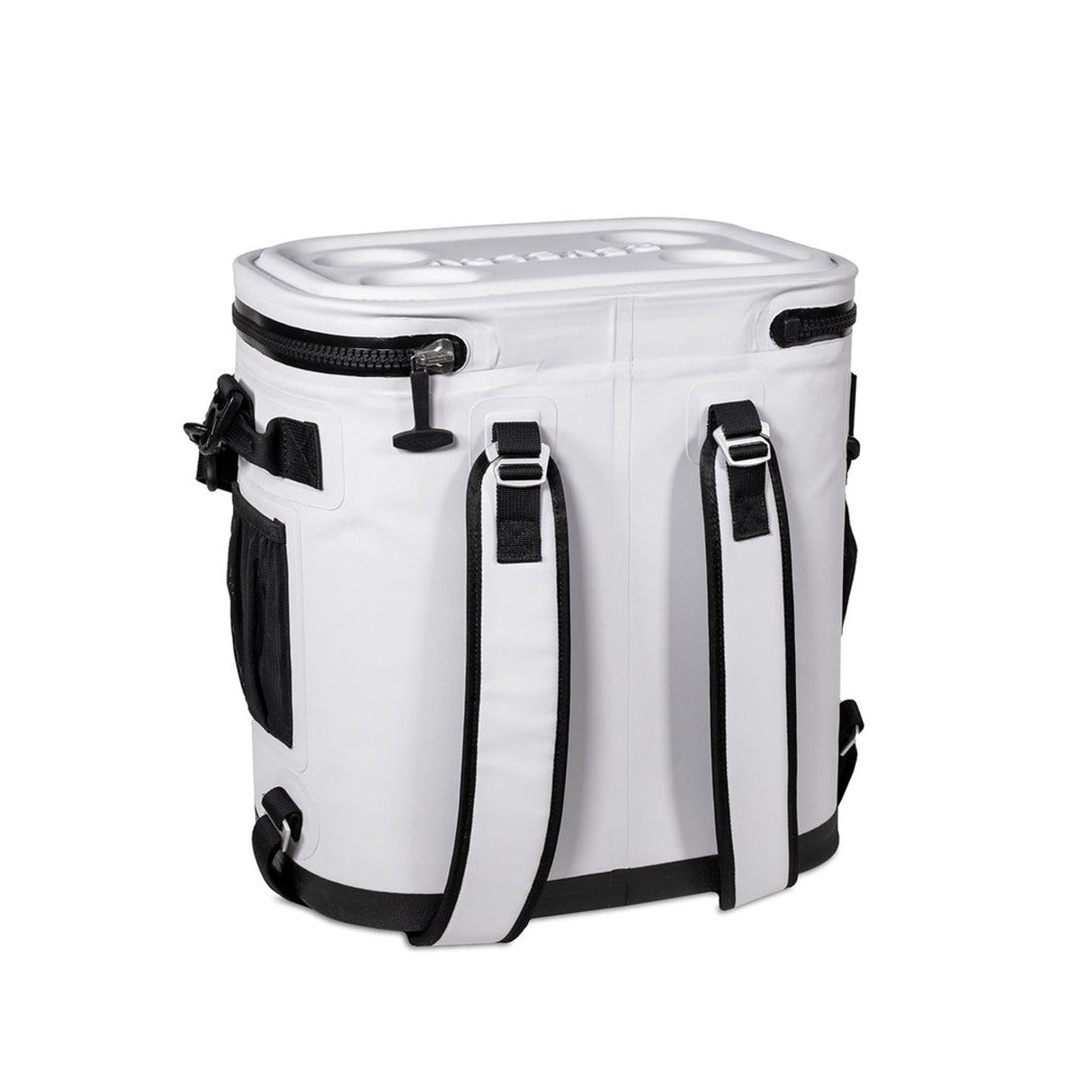 Revelry Supply - The Nomad Soft Cooler Backpack in white, front view, with smell-proof features