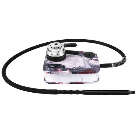 RIP Boxx Acrylic Tabletop Hookah with LED, Assorted Colors, 1-Hose, Front View