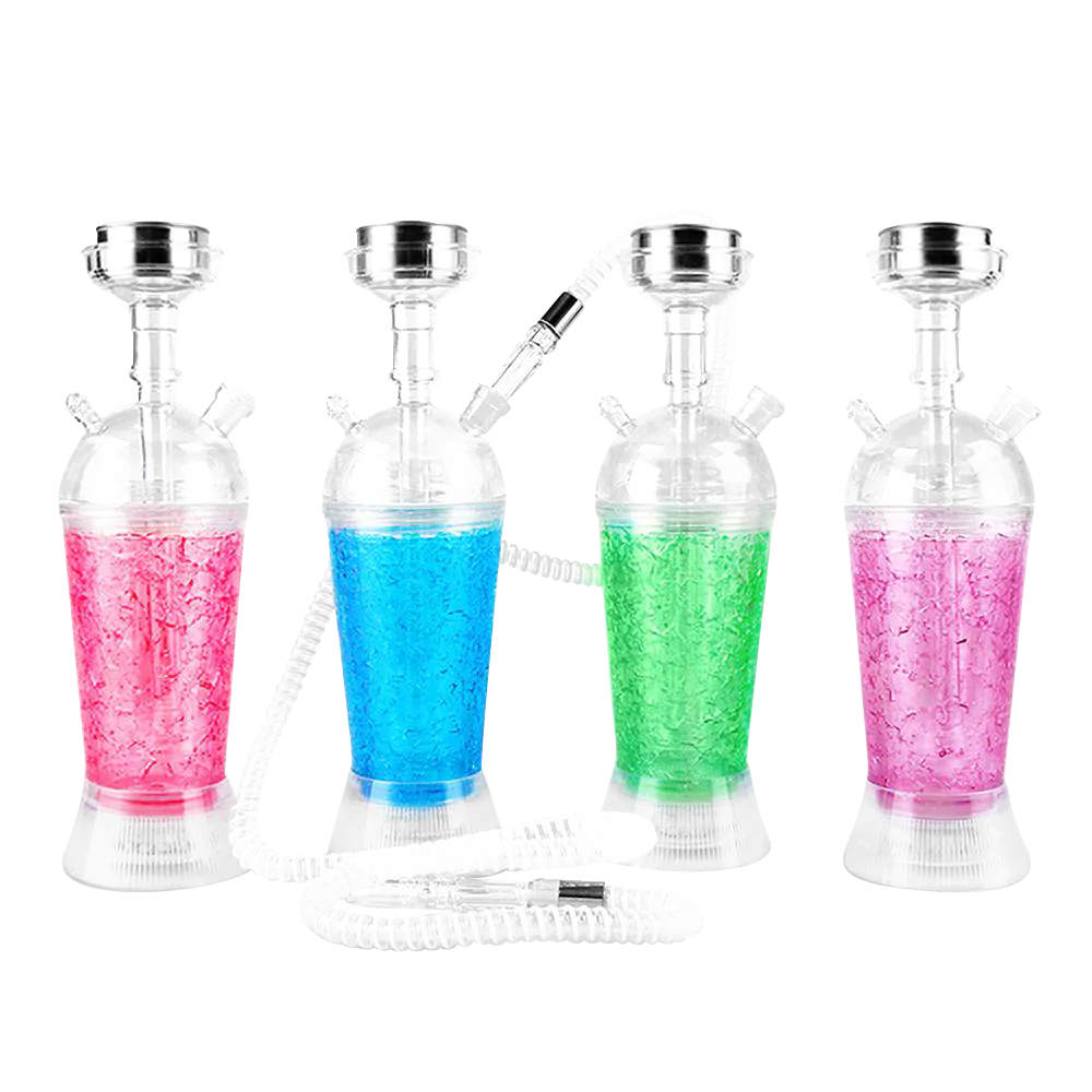 RIP DeLite Freezable Acrylic Hookahs with LED in Assorted Colors, Front View