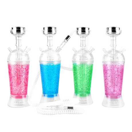 RIP DeLite Freezable Acrylic Hookahs with LED, Assorted Colors, Front View