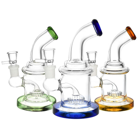 Rippin' Rascal Water Pipes in Borosilicate Glass, 14mm Female Joint, with Colored Accents