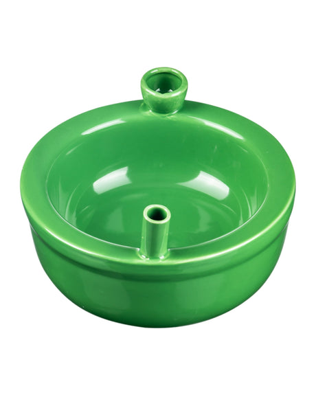 Roast & Toast Ceramic Cereal Bowl Pipe in Green - Novelty Gift - Top View