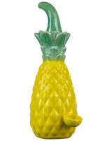 Roast & Toast Ceramic Pineapple Dry Pipe in Yellow & Green, Fun Novelty Spoon Design