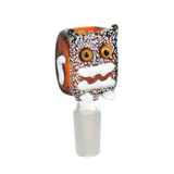 Robot Head Glass Herb Slide | 14mm M | Assorted Colors | 5ct Bundle