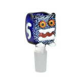 Robot Head Glass Herb Slide | 14mm M | Assorted Colors | 5ct Bundle