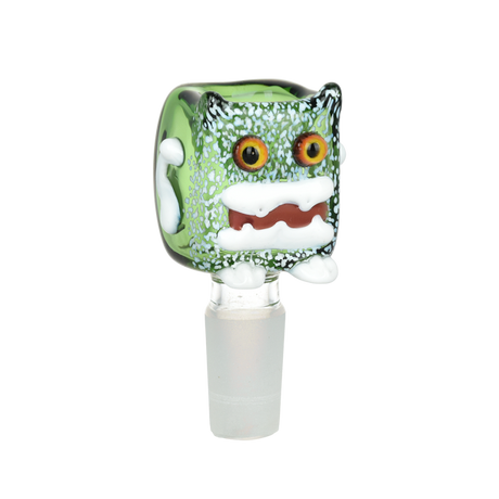 Robot Head Glass Herb Slide | 14mm M | Assorted Colors | 5ct Bundle
