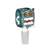 Robot Head Glass Herb Slide | 14mm M | Assorted Colors | 5ct Bundle