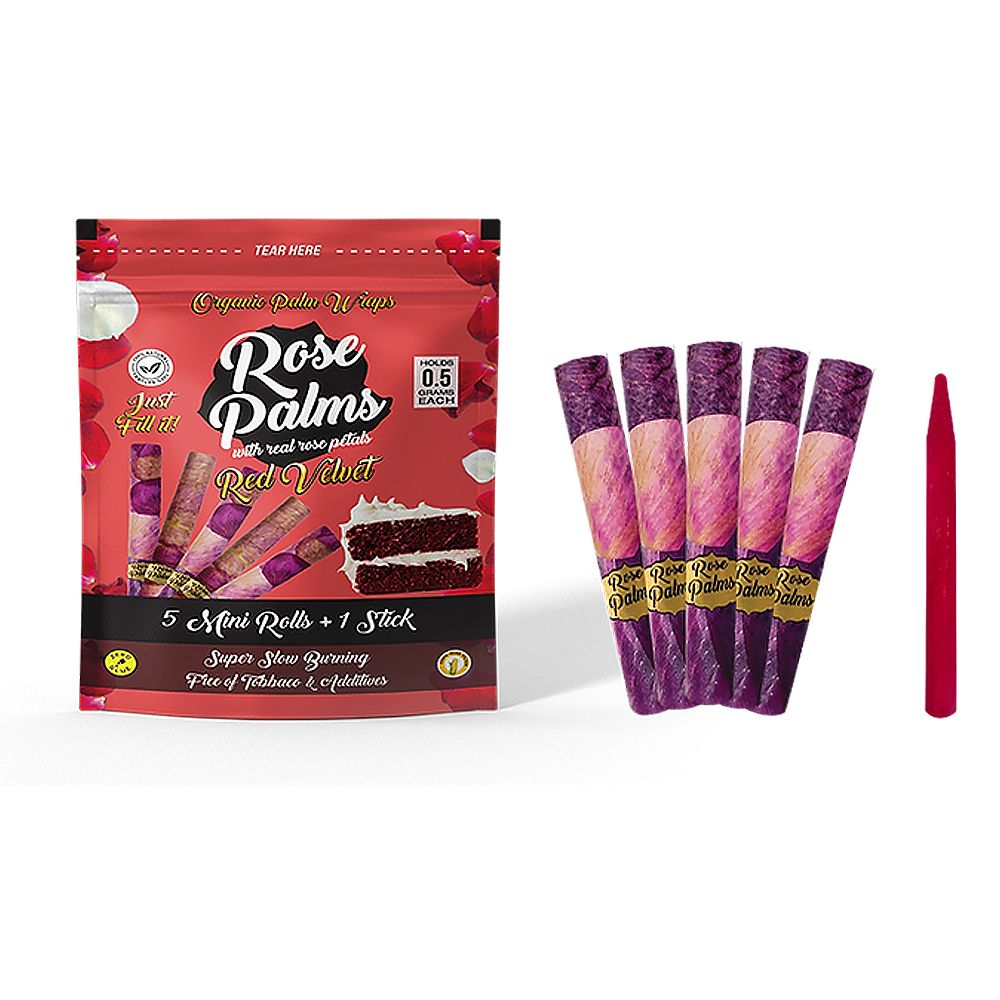 Rose Palms Rose Wraps | Mini | 5pc | 20pk Display