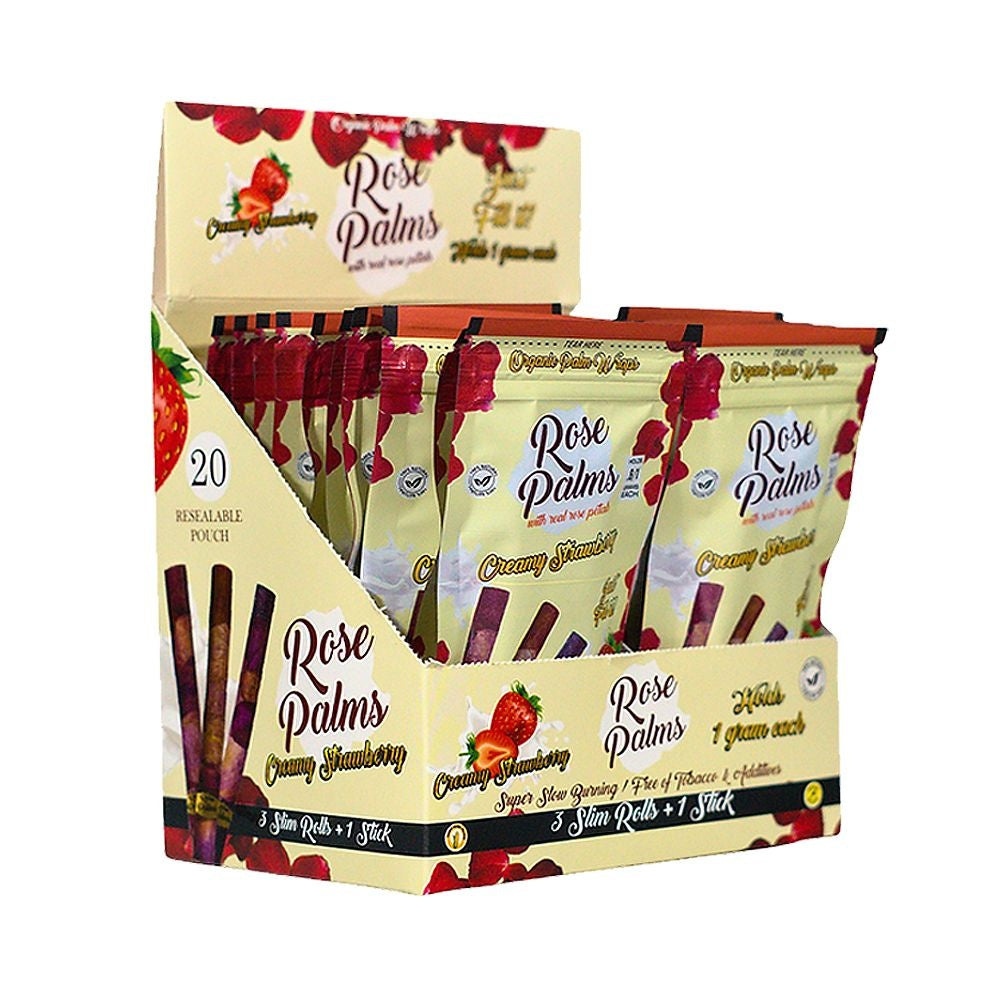 Rose Palms Rose Wraps | Slim | 3pc | 20pk Display