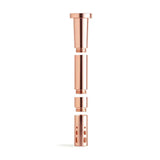 Chill Unbreakable Aluminum Downstem in Rose Gold, Durable & Stylish, Front View