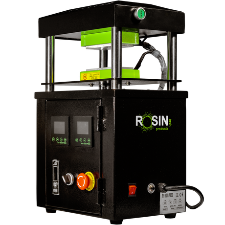 Rosin Tech All-in-One™ Press, 21" Desktop Design for Dry Herbs, Black, Front View