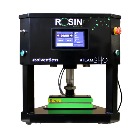 Rosin Tech Pro Touch™ in Black - Desktop Plug-In Rosin Press for Dry Herbs, Front View