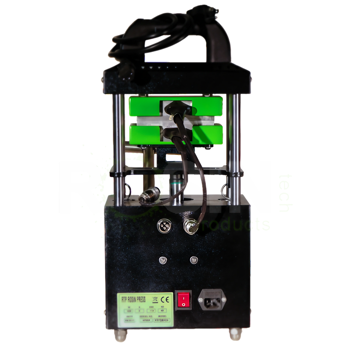 Rosin Tech Smash™ - Compact Plug-In Rosin Press in Black for Dry Herbs - Front View