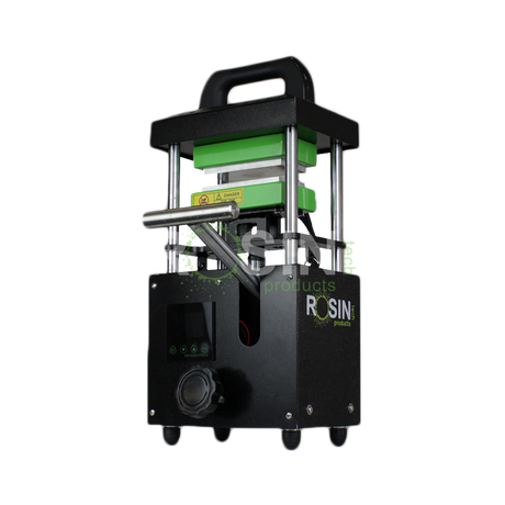 Rosin Tech Smash™ - Compact Plug-In Rosin Press, Black, Front View, for Dry Herbs