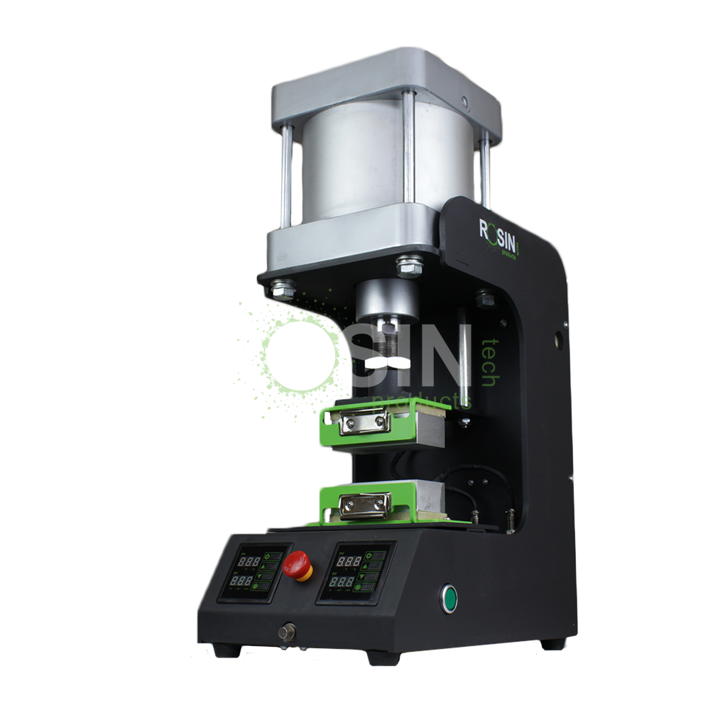 Rosin Tech Squash™ - Black Aluminum Desktop Rosin Press for Dry Herbs, Front View