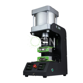 Rosin Tech Squash™ - Black Aluminum Desktop Rosin Press for Dry Herbs, Front View