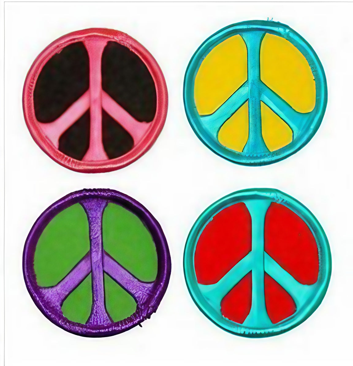 Round Peace Sign Patch – DankGeek