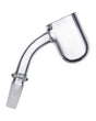 10mm 45° Quartz Banger for Dab Rigs - Clear Quartz Side View on White Background