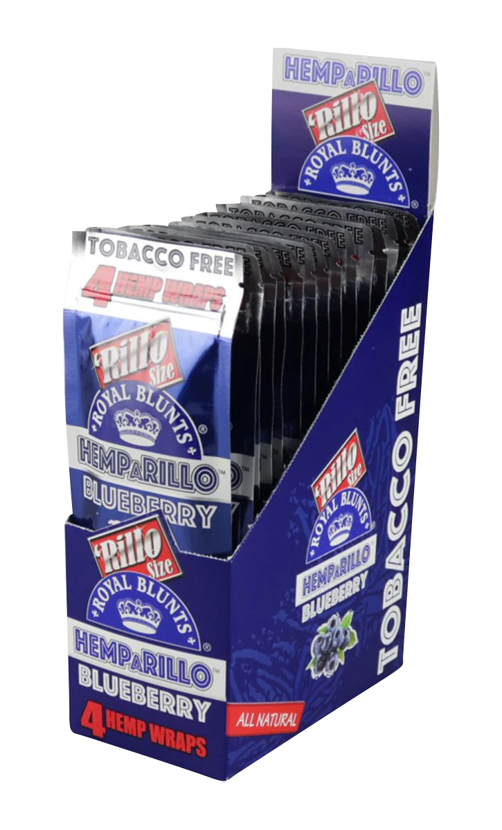 Royal Blunts XXL Hemp Wraps 2PK 25ct (Blueberry)-XXL Hemp