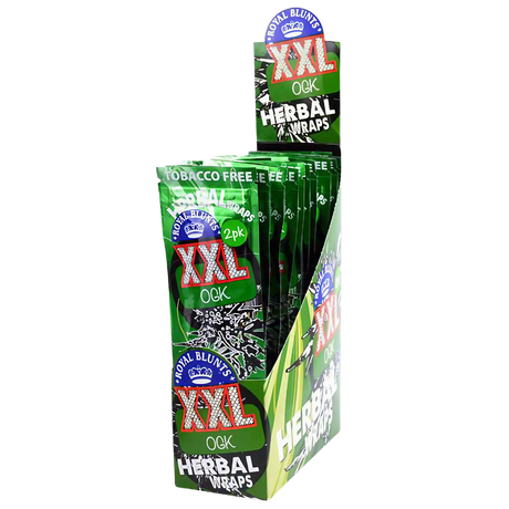 Royal Blunts XXL Herbal Wraps OG Kush Flavor 25 Pack Display Front View