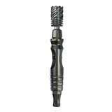 DynaVap HyperDyn shown uncapped from the side angle, revealing the tip chamber and stem profile.
