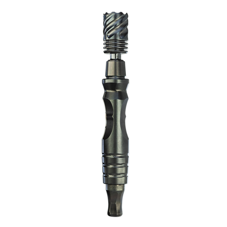 DynaVap HyperDyn Vaporizer - Compact Design with Twisted Metal Cap - Front View