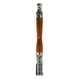 DynaVap WoodWynd Ipe wood dry herb vaporizer shown upright, highlighting the natural hardwood stem grain.