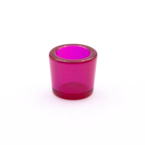 The Stash Shack Ruby Insert for Puffco Peak, vibrant pink, front view on white background