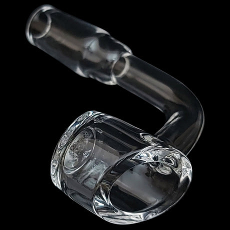 Rupert's Drop Quartz Banger with 45 Degree Angle Top for Dab Rigs, Clear View