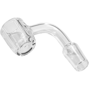 Rupert's Drop Quartz Banger with 4mm Thickness and 90-Degree Angle Side View