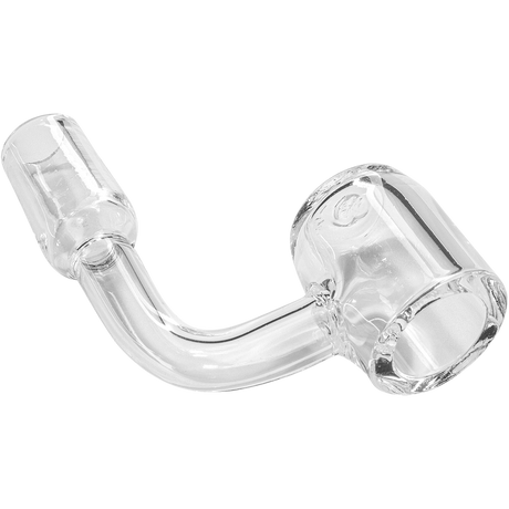 Rupert's Drop Quartz Banger - 45 Degree Male Joint, 14mm - Clear, Side View