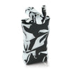 RYOT Acrylic Magnetic Dugout in Black White, 4.25" with Poker, Front View on White Background