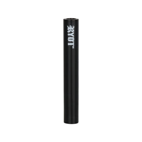 RYOT Black Borosilicate Glass Chillum Pipe, 3.5", Front View on White Background