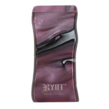 RYOT Large 3" Acrylic Taster Box in Marbled Purple with Matching Taster, Front View