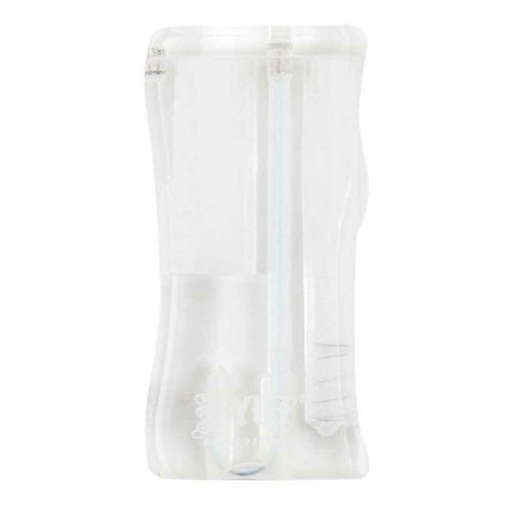 RYOT Large 3" Acrylic Taster Box with Matching Taster, front view on white background