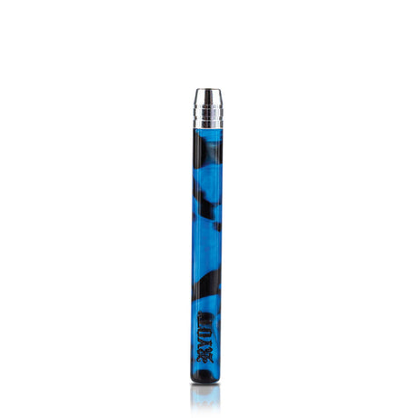 RYOT Large 3-inch Blue Acrylic Taster Tubed Hand Pipe Front View